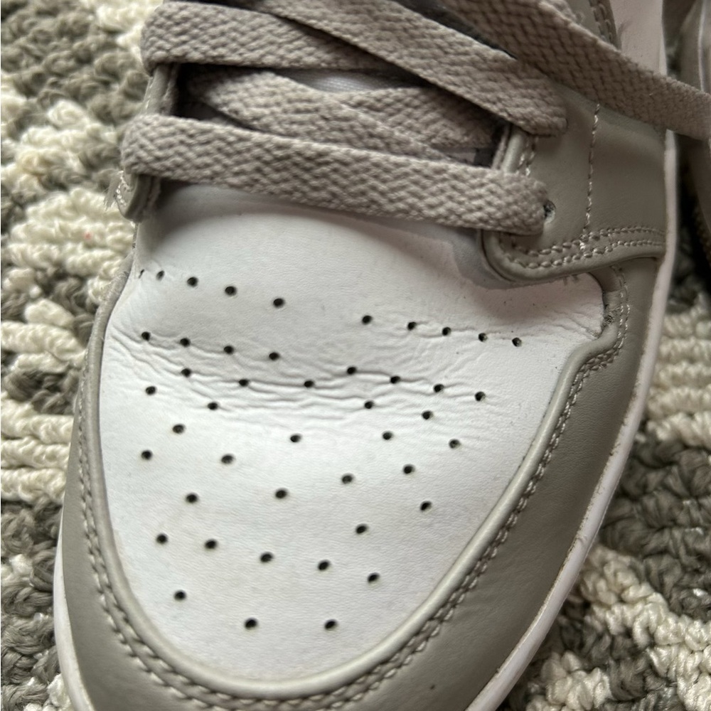 Jordan Athletic Shoes Gray and White
